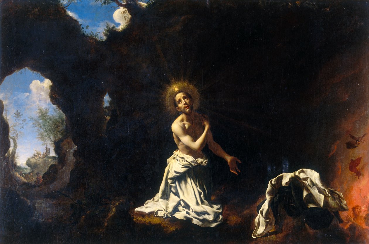 Den helige Dominicus den botfärdige av Carlo Dolci