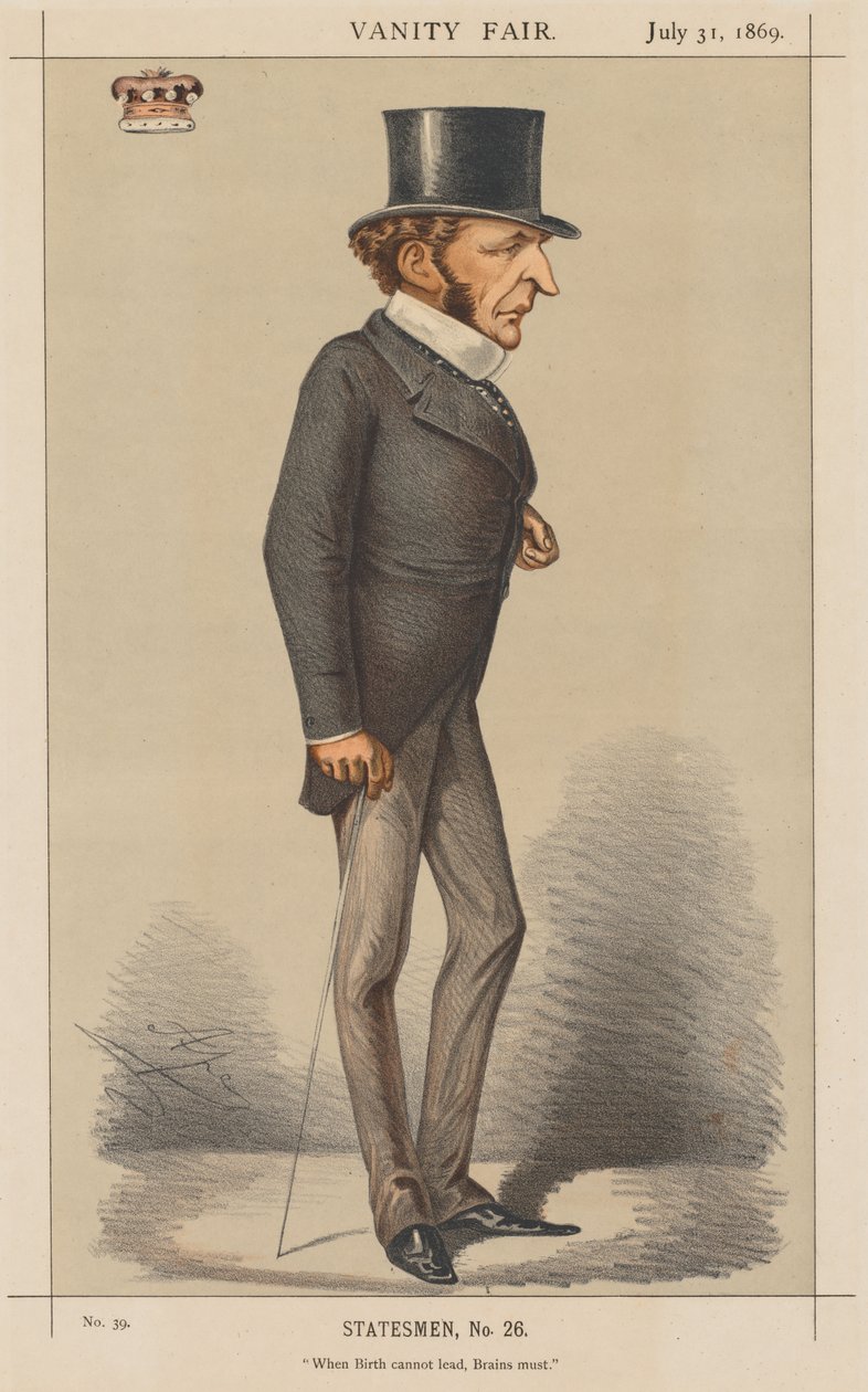Vanity Fair: Statsman nr 26 "When Birth cannot lead, Brains must." av Carlo (Ape) Pellegrini