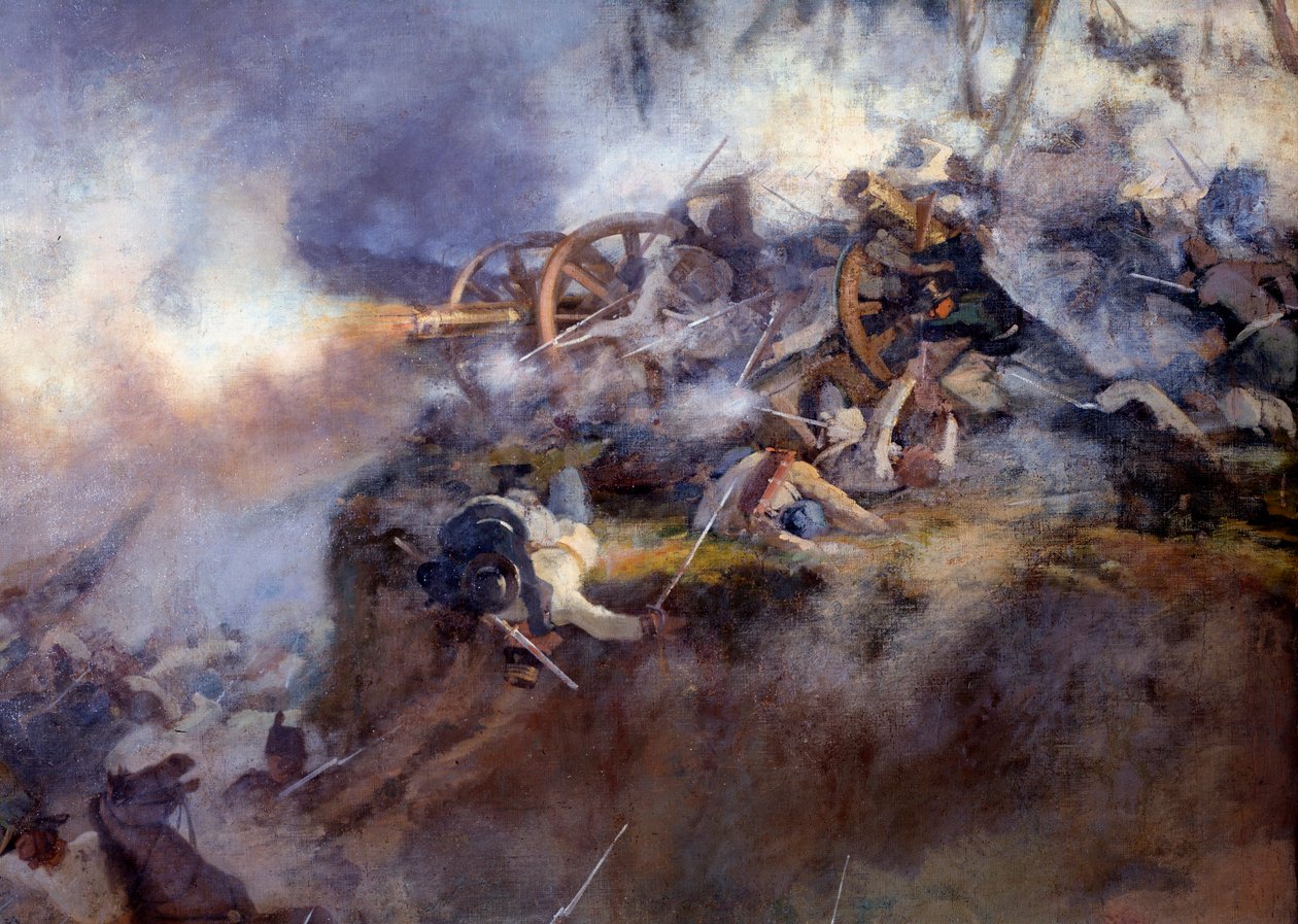 Slaget vid San Martino den 24 juni 1859 (Detaljmålning av Carlo Ademollo