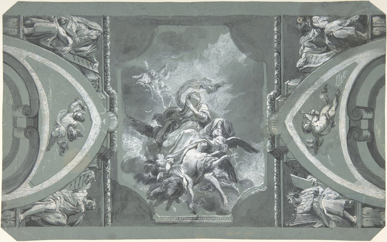 Studie till utsmyckning av ett valv, 1754-1815. av Carlo Alberto Baratta