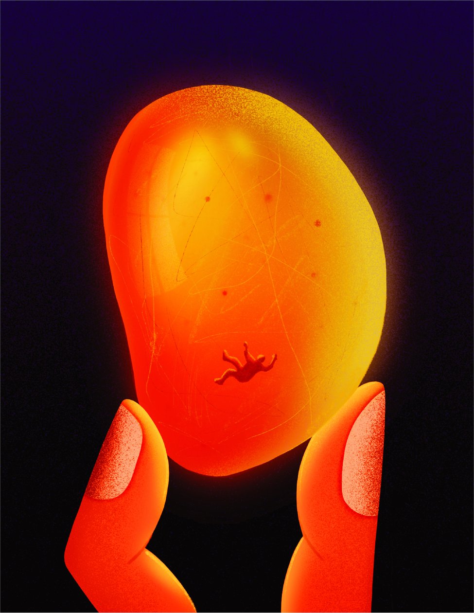 Amber, 2020 (digital illustration) av Carlo Alberto Giardina