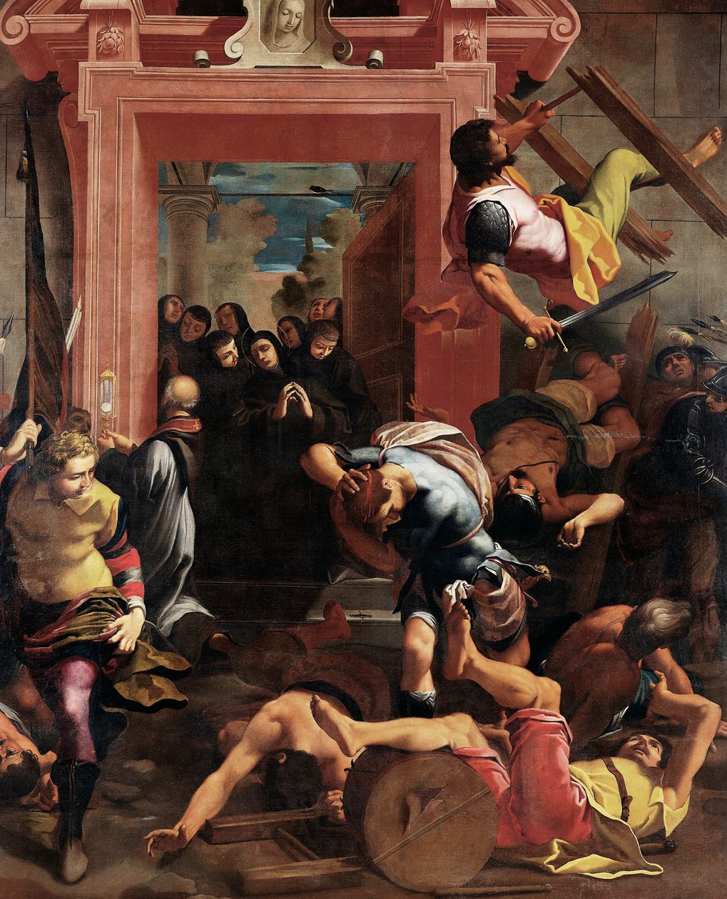 Miraklet av St Gualberto av Carlo Bononi