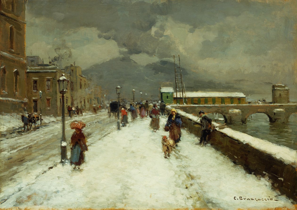 En blåsig vinterdag, av Carlo Brancaccio