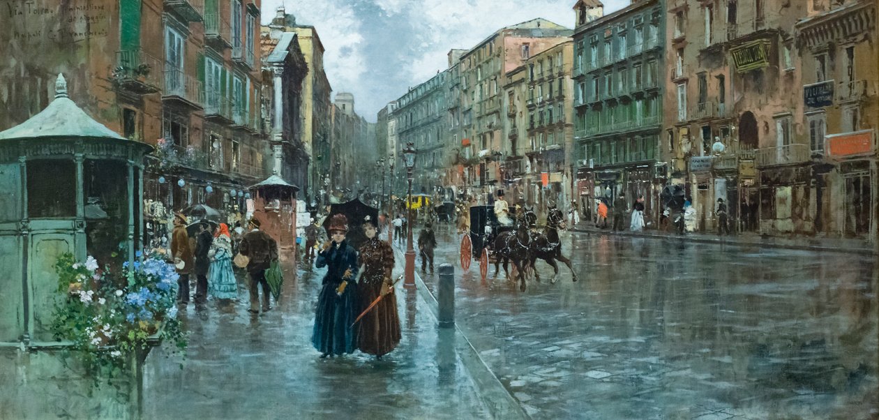 Neapel via Toledo: det ser ut som regn av Carlo Brancaccio