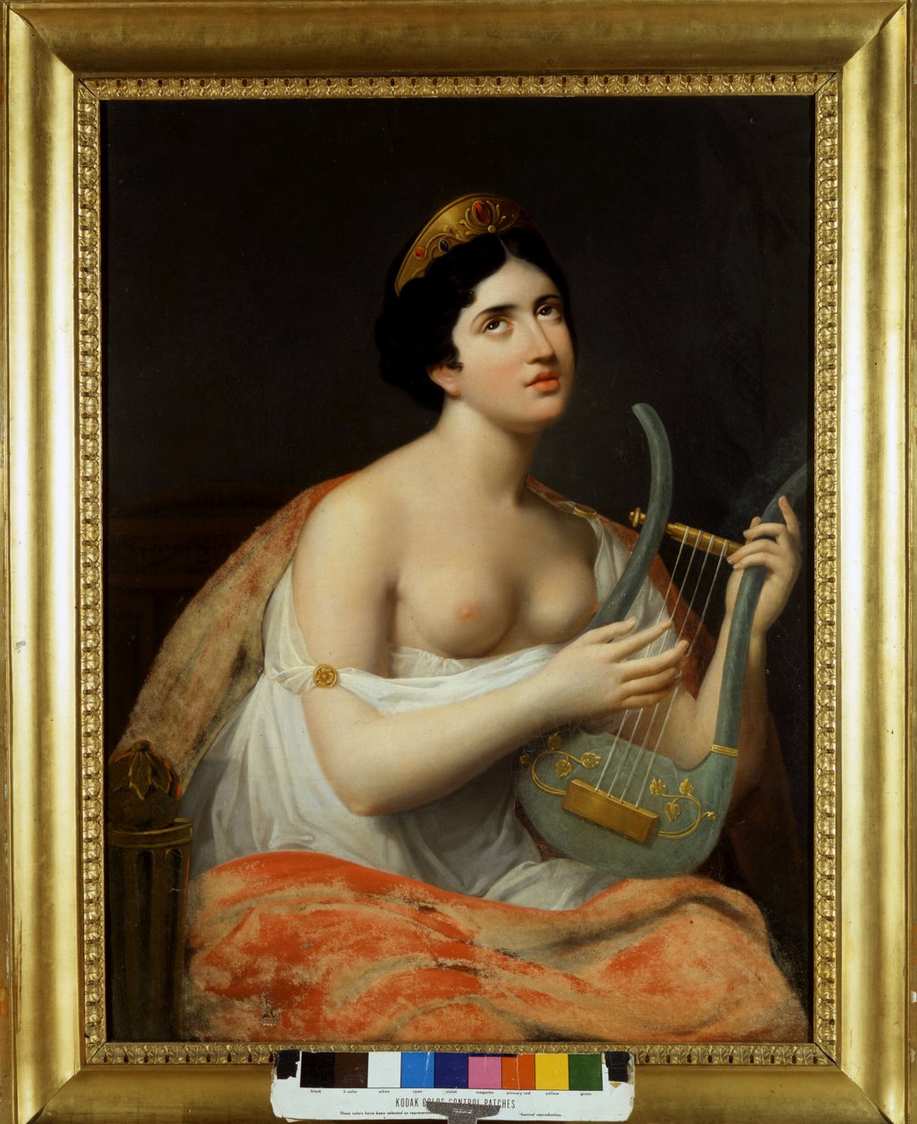 Porträtt av Antonietta Fagnani Arese (1778-1847), älskad kvinna till den italienska poeten Ugo Foscolo (1778-1827). Målning av Carlo Bruni 1800-talet av Carlo Bruni