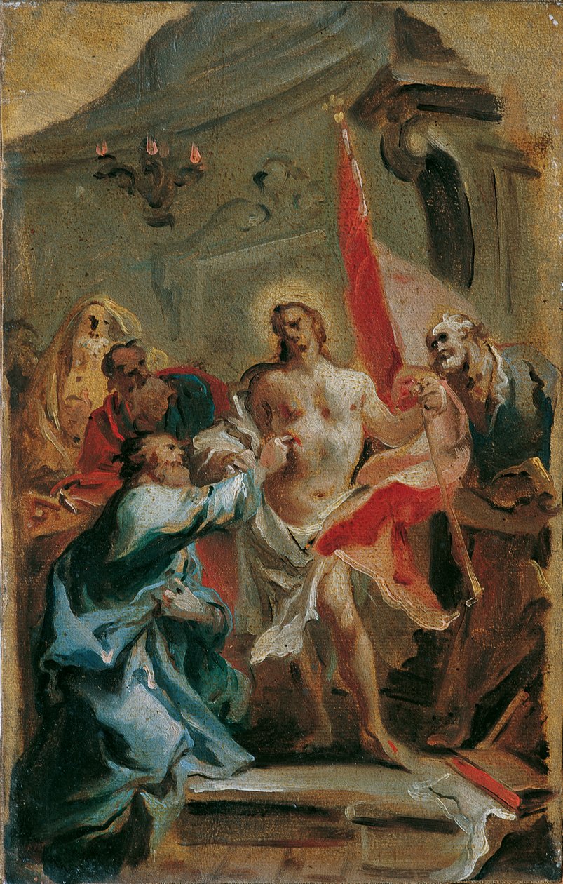 Kristus och tvivlande Thomas av Carlo Carlone