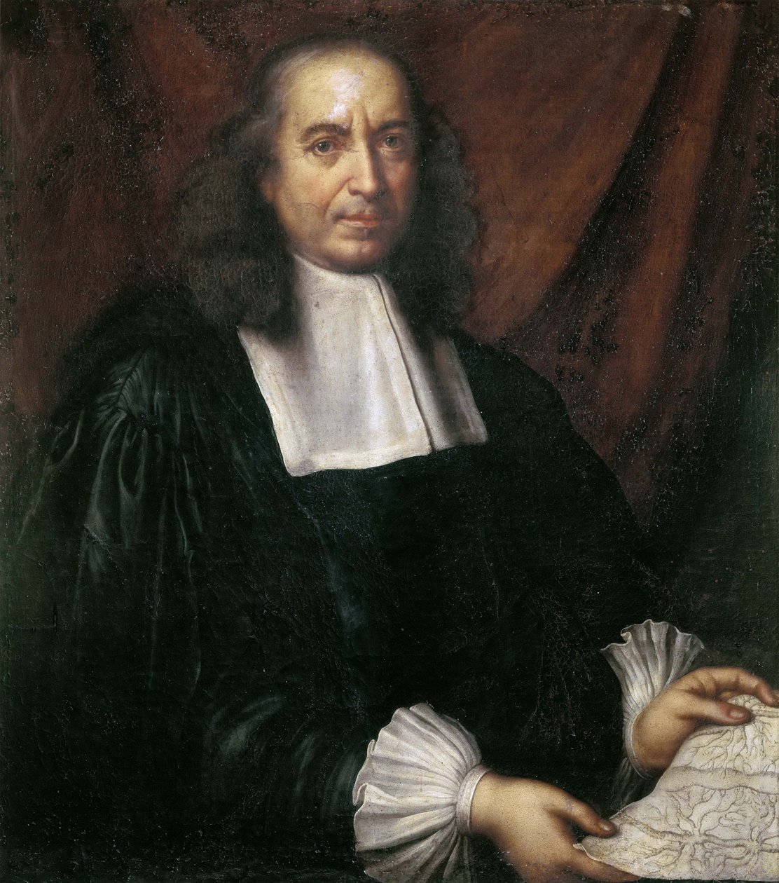 Porträtt av Marcello Malpighi 1628-1694. av Carlo Cignani