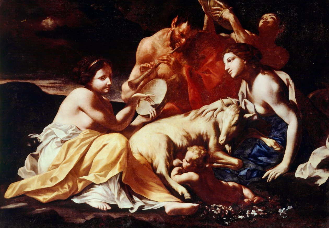 Jupiters barndom, ca 1702-14 (olja på duk) av Carlo Cignani