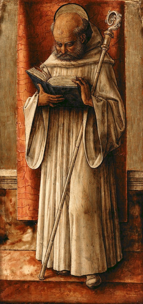Sankt Benedictus, ca. 1490 av Carlo Crivelli