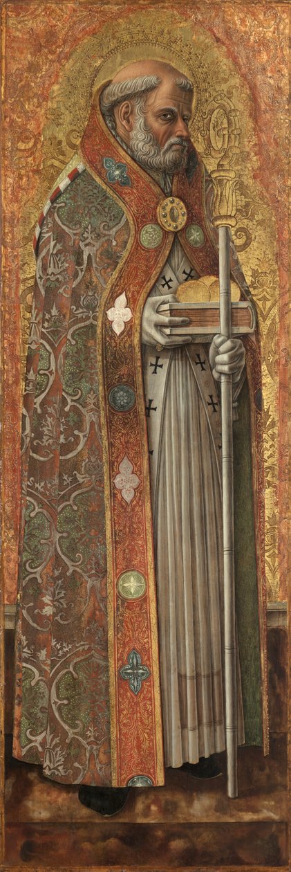 Sankt Nikolaus av Bari av Carlo Crivelli