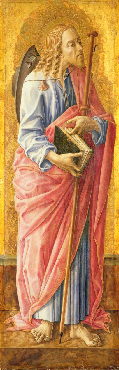 St James the Greater (tempera på panel) av Carlo Crivelli