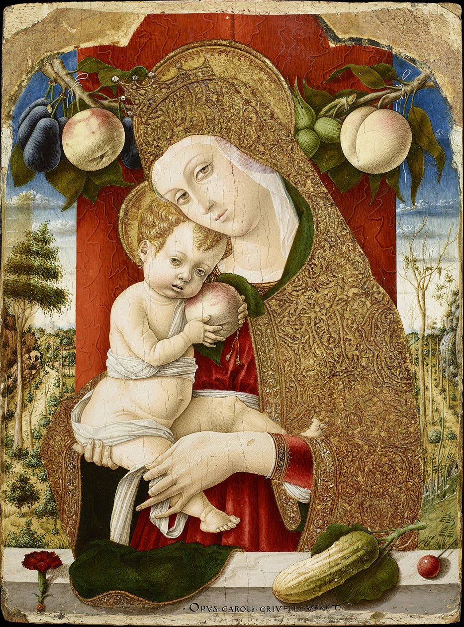 Jungfru och barn, 1482-1483 av Carlo Crivelli
