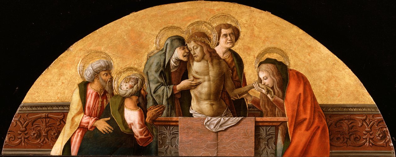 , från Montefiores polyptyk, c.1470 (tempera på träpanel) (se även 492442-44) av Carlo Crivelli