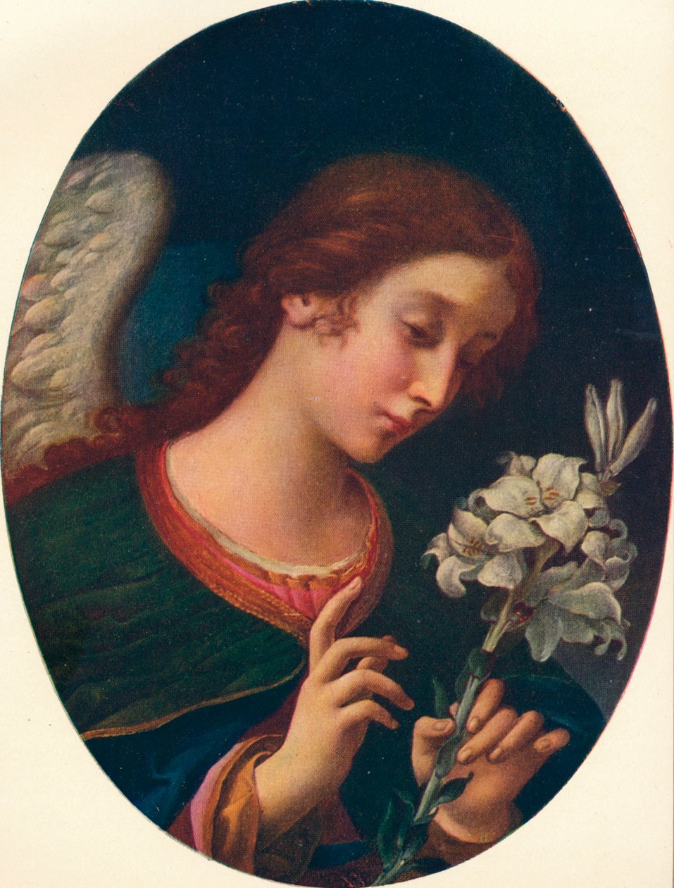 Bebådelsens ängel, 1600-talet av Carlo Dolci