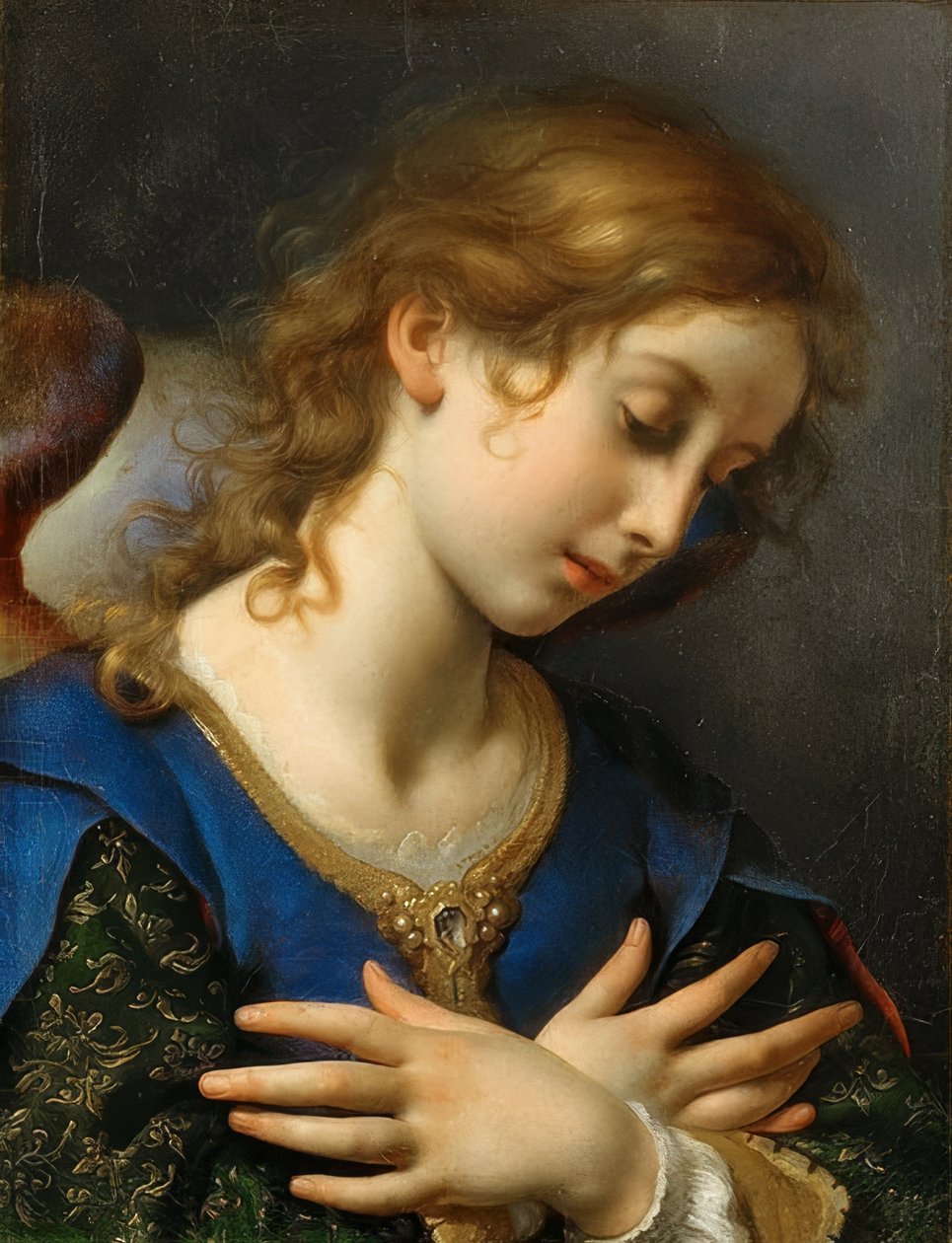 Bebådelsens ängel. Omkring 1653 av Carlo Dolci