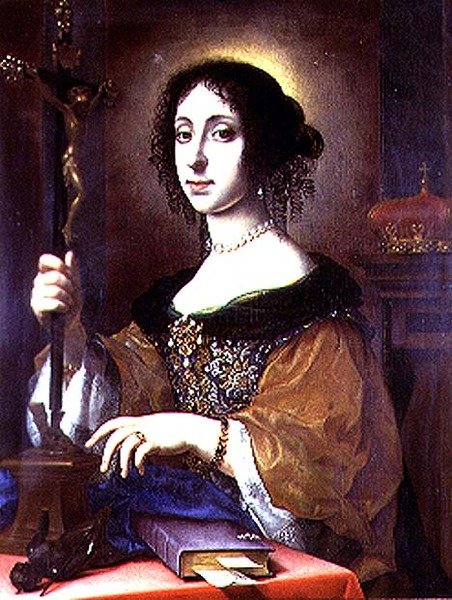 Porträtt av Claudia Felicita, fru till Leopold I av Österrike av Carlo Dolci