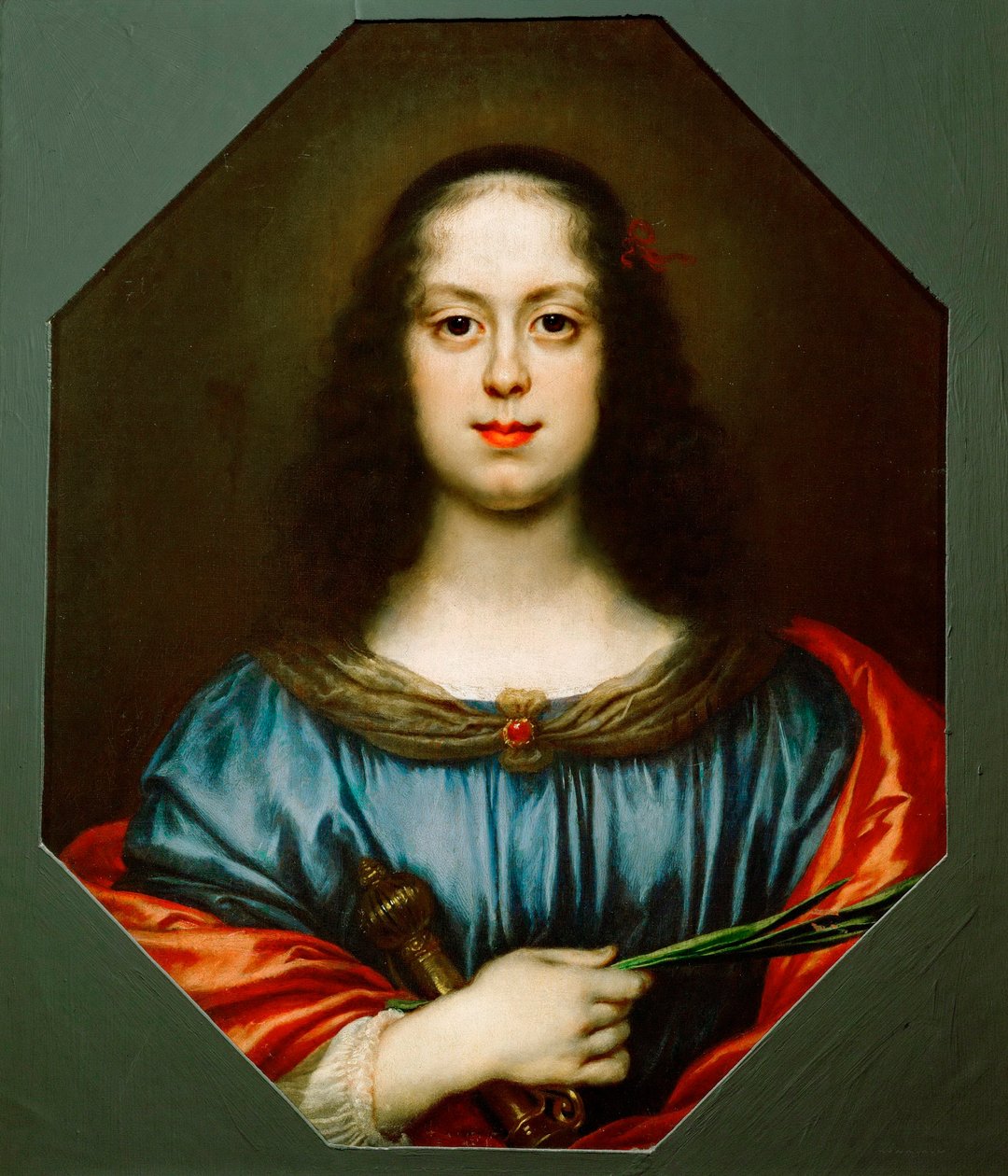 Porträtt av Vittoria della Rovere (1622-1694) som Saint Catherine av Carlo Dolci