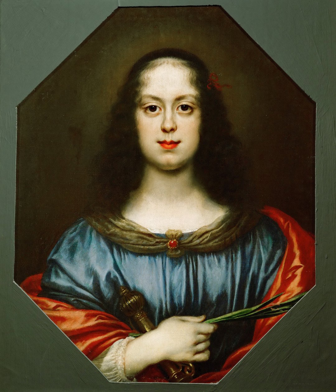 Porträtt av Vittoria della Rovere 1622-1694 som Saint Catherine, 1640-talet av Carlo Dolci