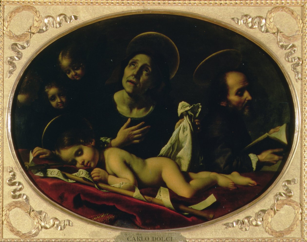 Drömmen om spädbarnet Johannes Döparen av Carlo Dolci