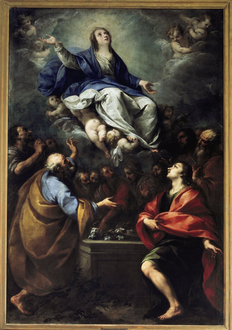 Marias antagande. (olja på duk av Carlo Francesco Nuvolone
