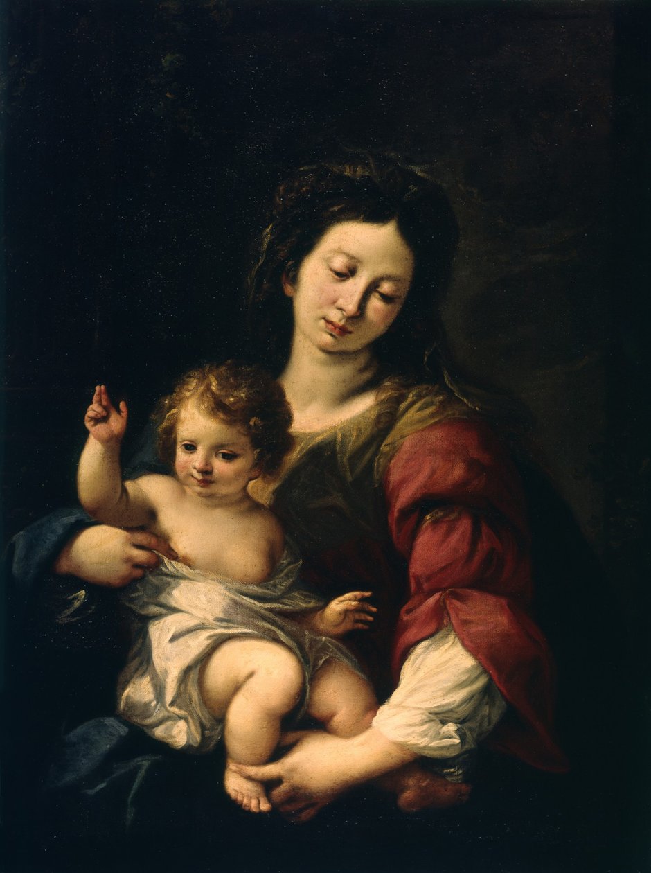 Madonna och barn, ca 1620-62 av Carlo Francesco Nuvolone