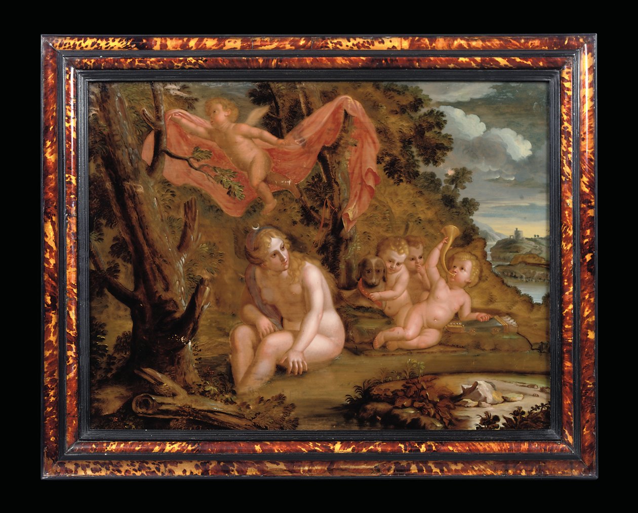Diana Bathing, ca 1692-1705 av Carlo Garofalo