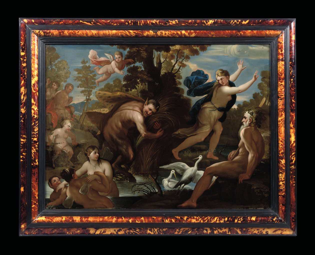 Pan och Syrinx, ca 1692-1705 av Carlo Garofalo
