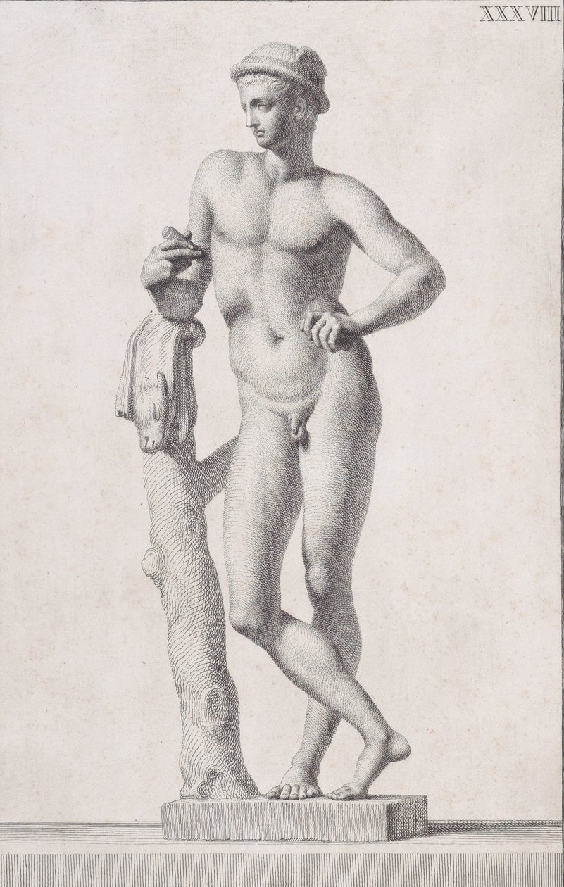 Staty av Merkurius, 1734 av Carlo Gregori
