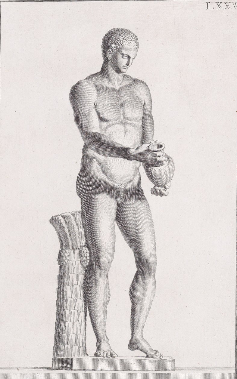 Staty av en manlig idrottare, 1734 av Carlo Gregori