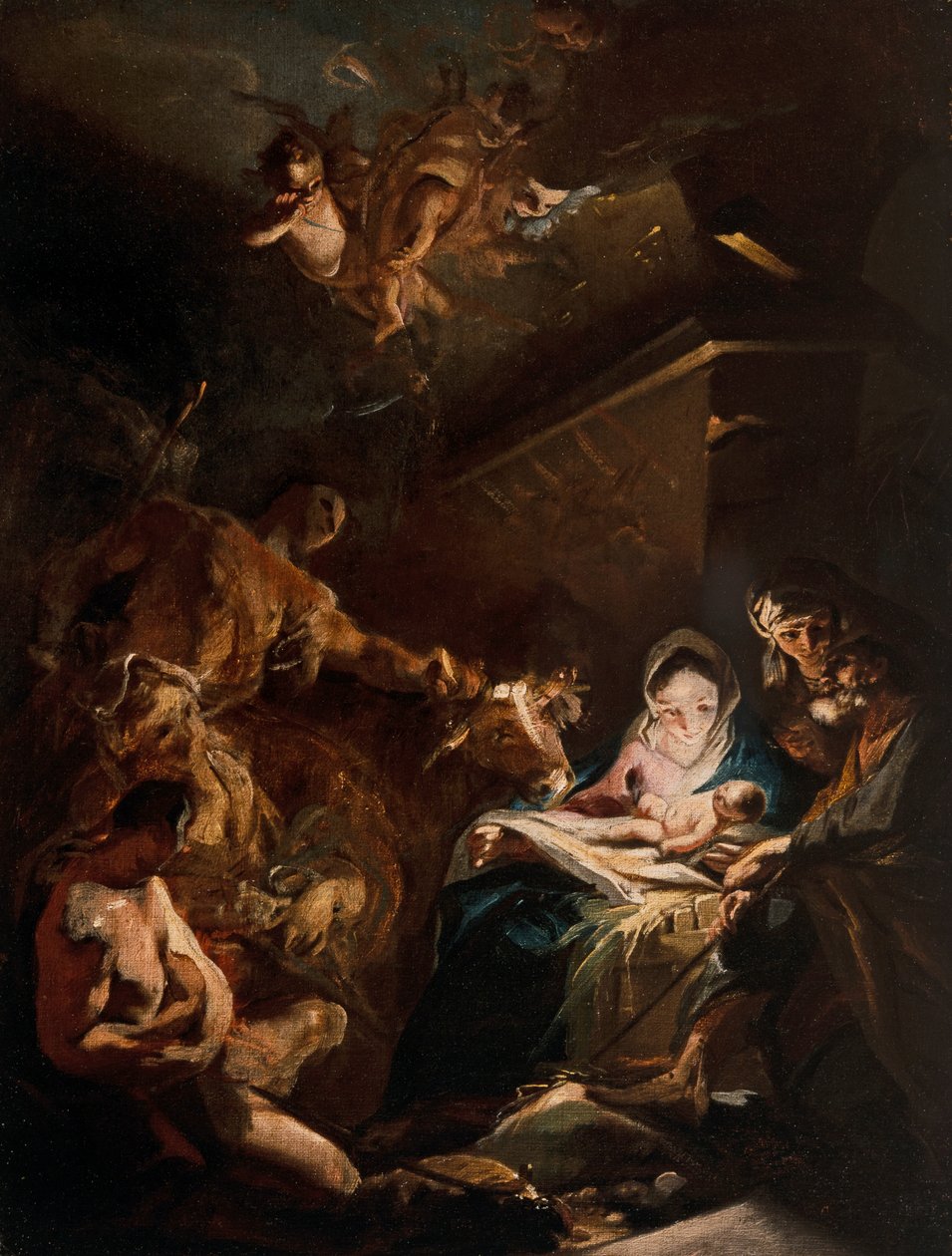 Tillbedjan av herdarna av Carlo Innocenzo Carlone