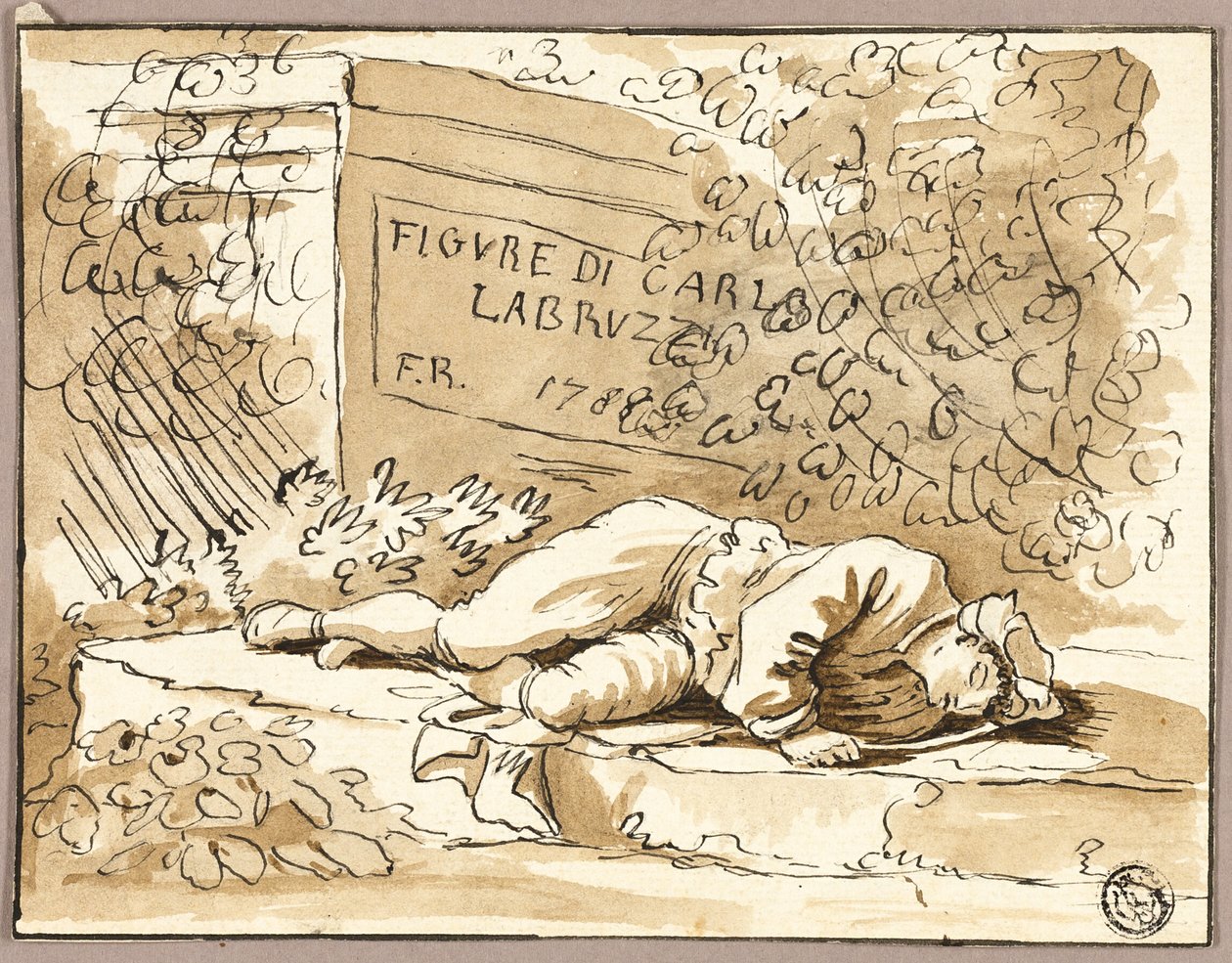 Efter Frontispiece till "Figure av Carlo Labruzzi