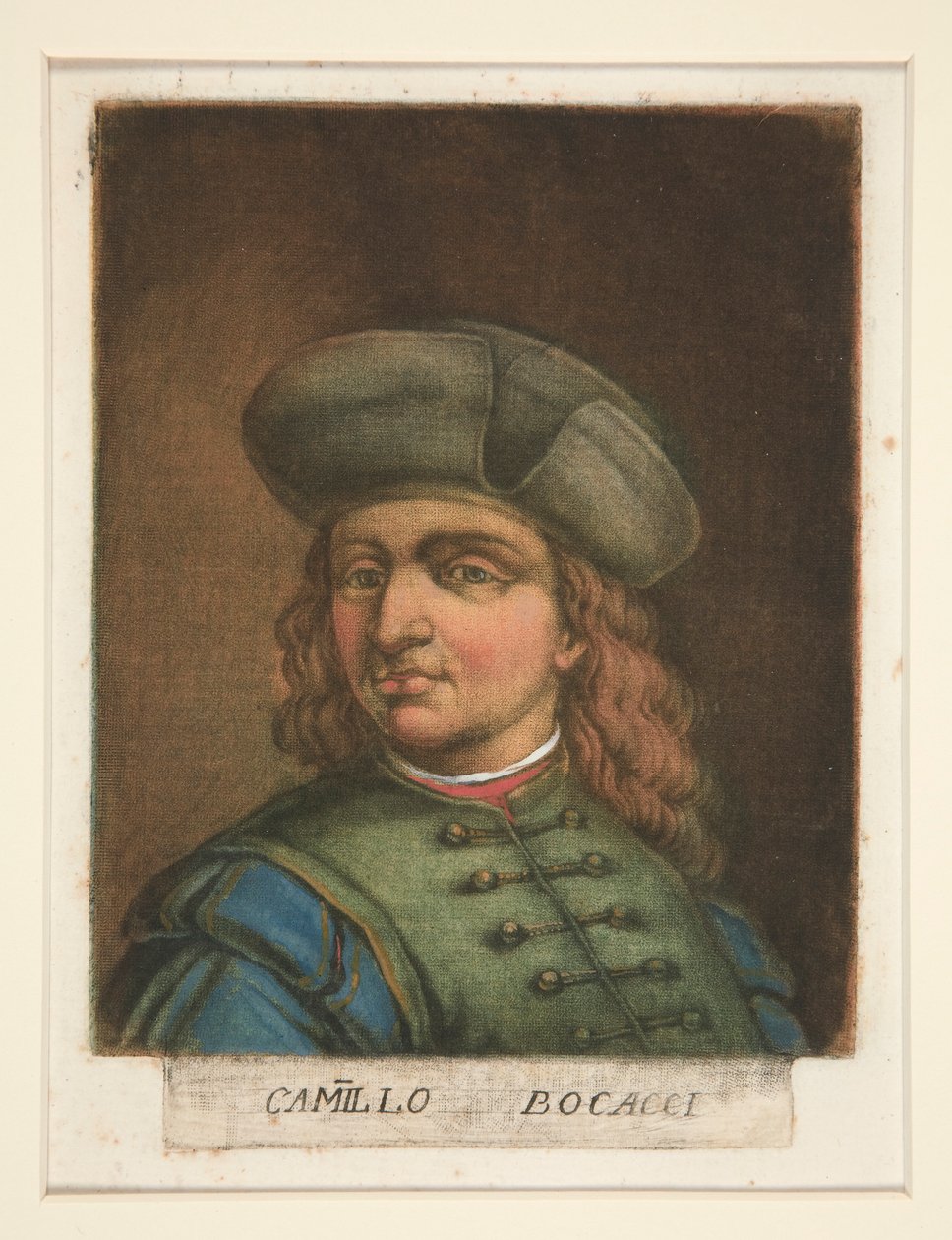 Camillo Bocacci, från Portraits of Painters av Carlo Lasinio