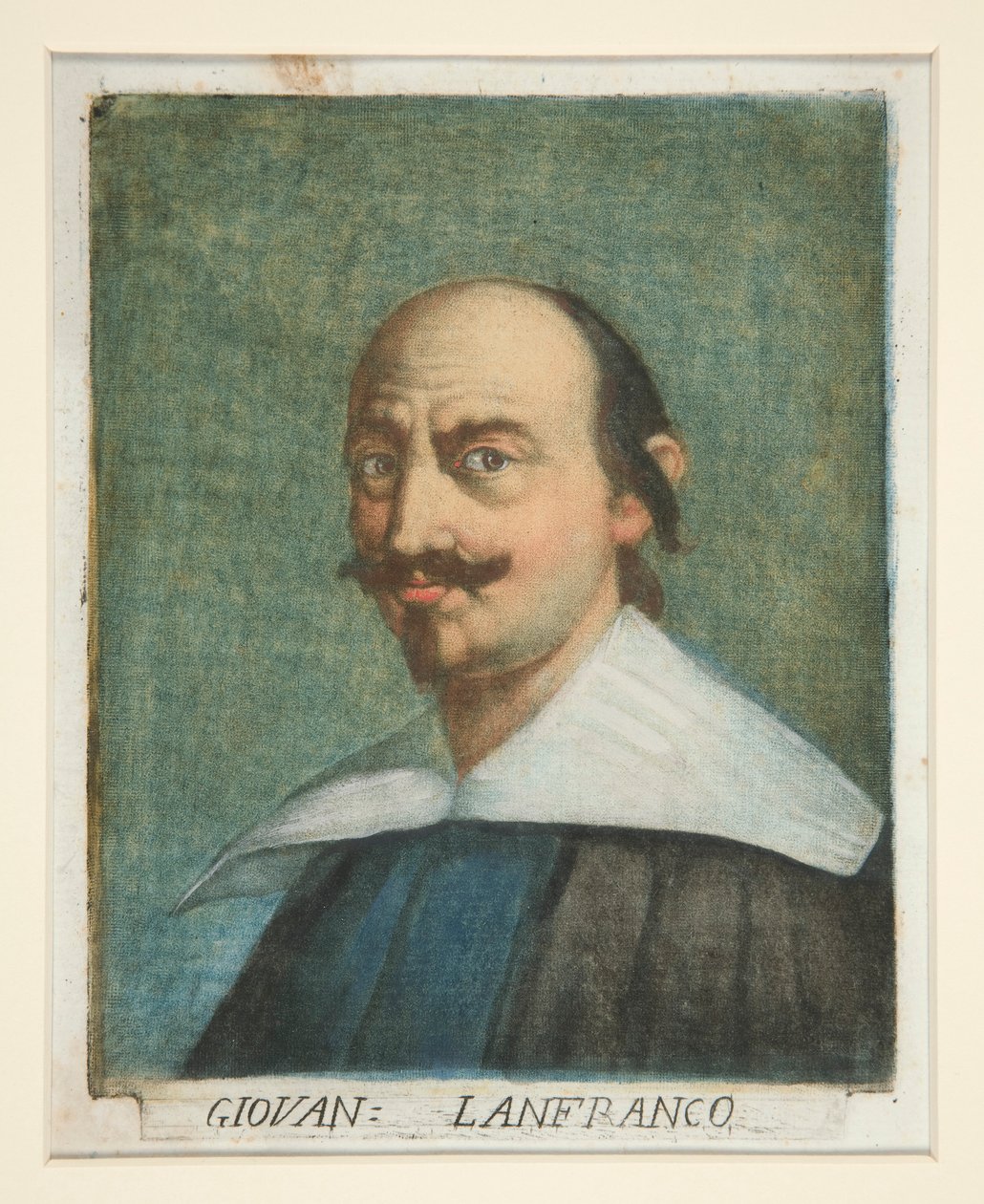Giovanni Lanfranco, från Portraits of Painters av Carlo Lasinio