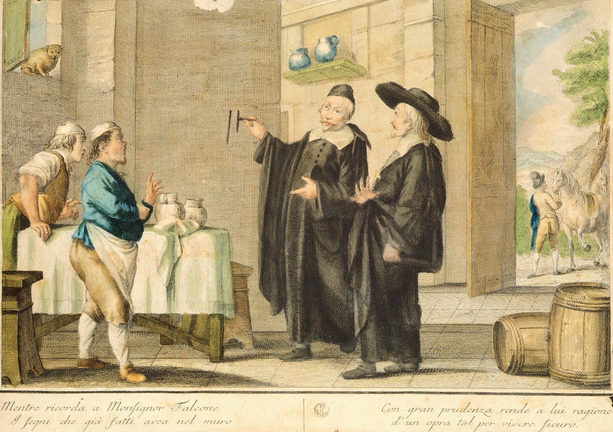 Präst Arlotto, av Carlo Lasinio (1759-1838), färgstickad gravyr av Carlo Lasinio
