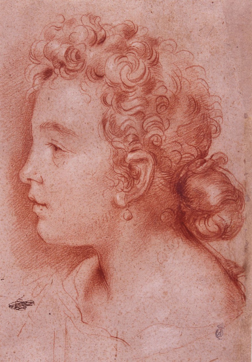 Porträtt av Faustina Maratti av Carlo Maratta