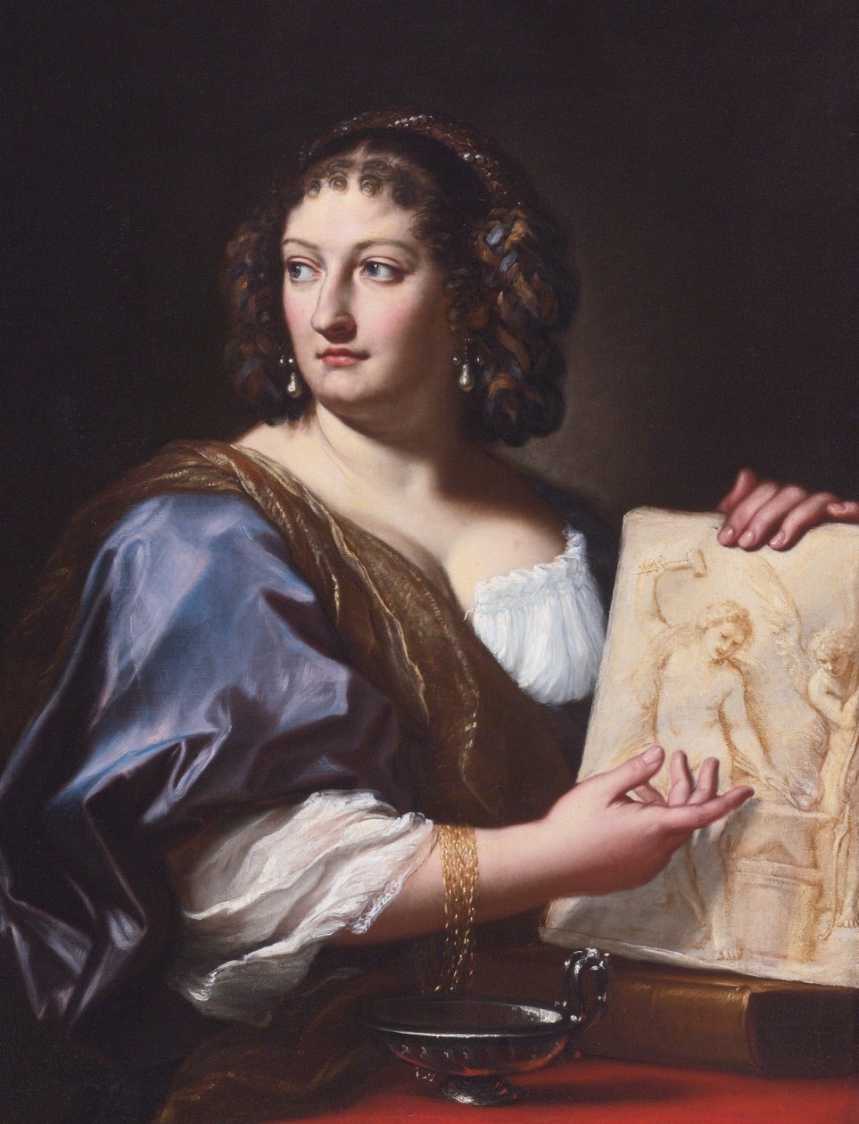 Porträtt av Francesca Gommi Maratti av Carlo Maratta