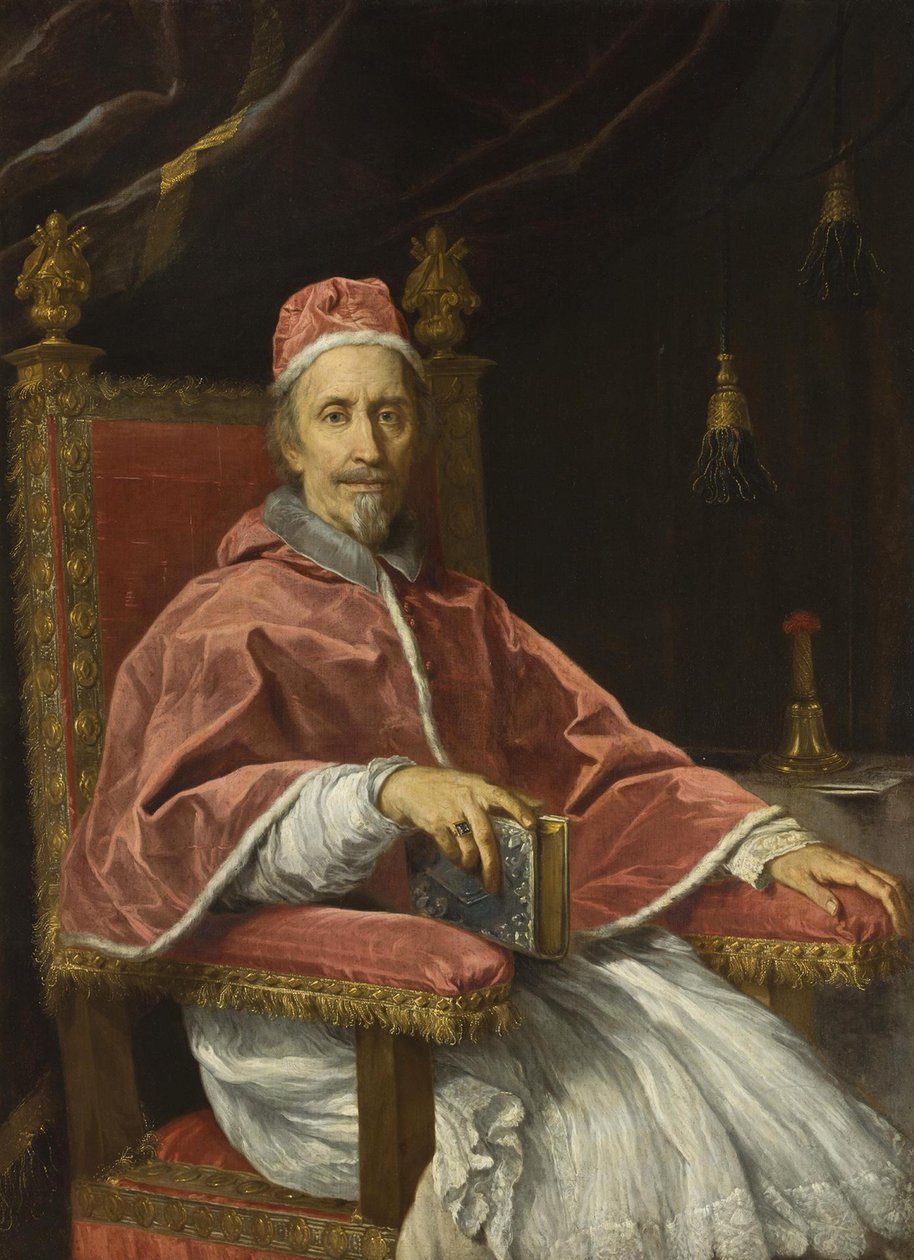 Ryska: "Porträtt av påven Clemens IX (1600-1669) " Porträtt av påven Clemens IX (1600-1669) av Carlo Maratta