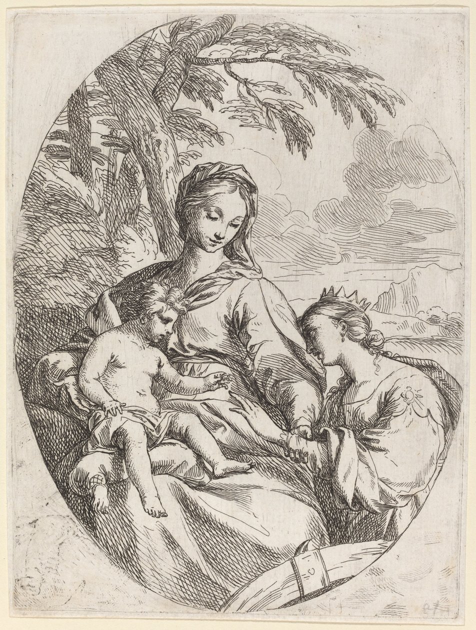 Saint Catherines mystiska äktenskap av Carlo Maratta
