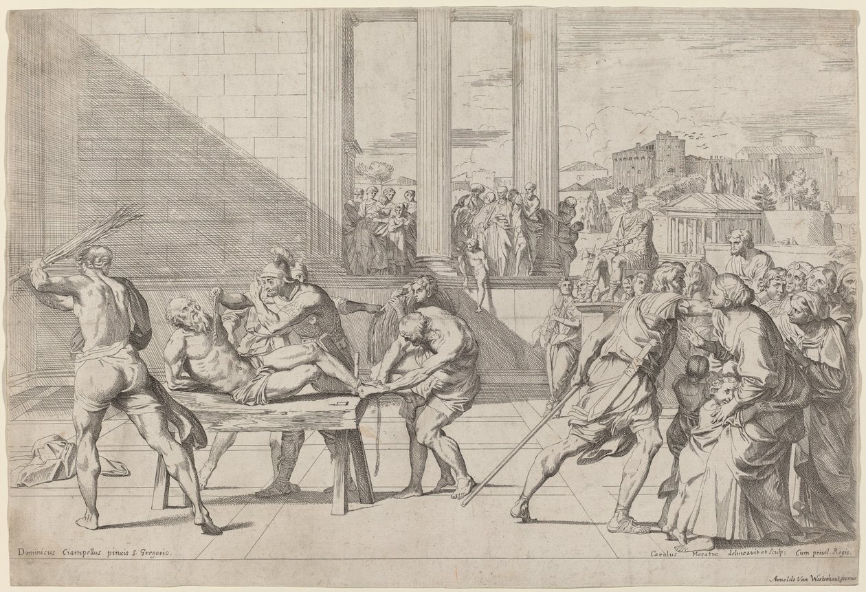 Sankt Andreas martyrskap av Carlo Maratta after Domenichino