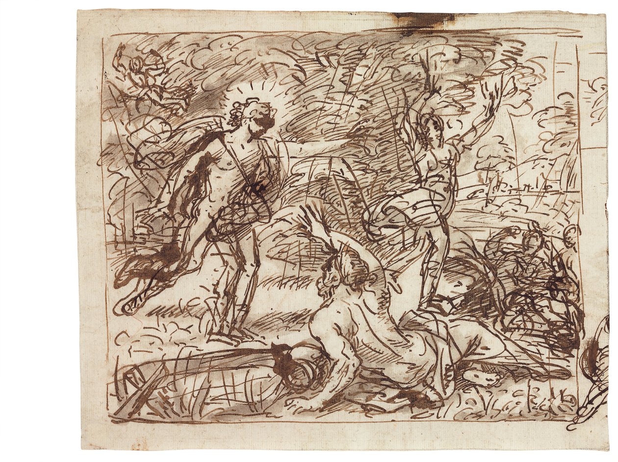 Apollo och Daphne av Carlo Maratta or Maratti