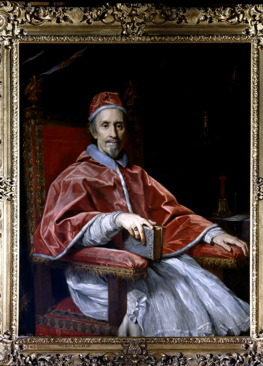 Porträtt av påve Clemens IX, ca 1669 (olja på duk) av Carlo Maratta or Maratti