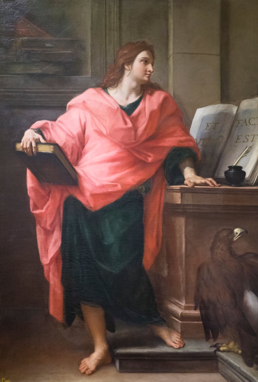 Sankt Johannes evangelisten av Carlo Maratta or Maratti