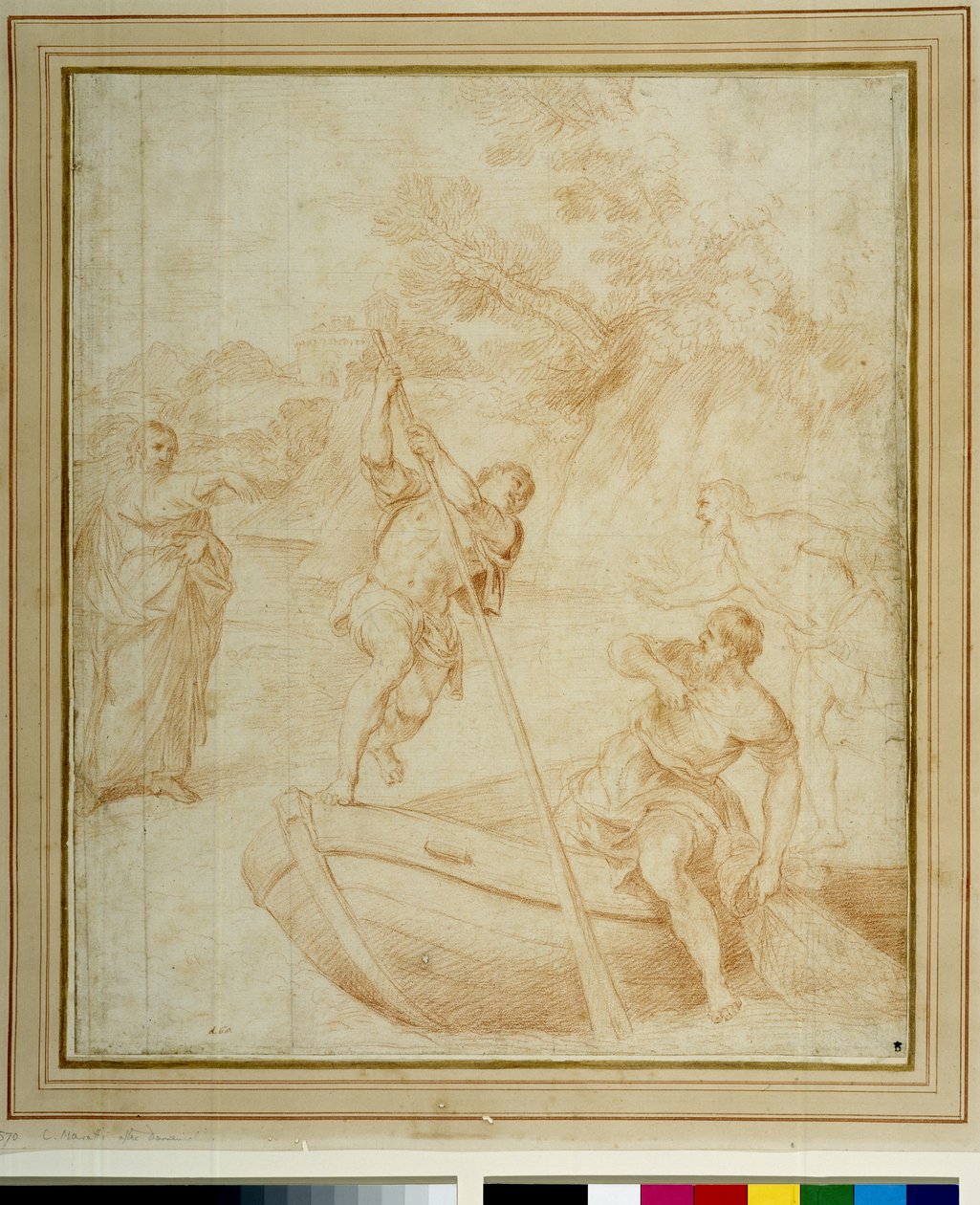 The Calling of St. Peter (penna på papper) av Carlo Maratta or Maratti
