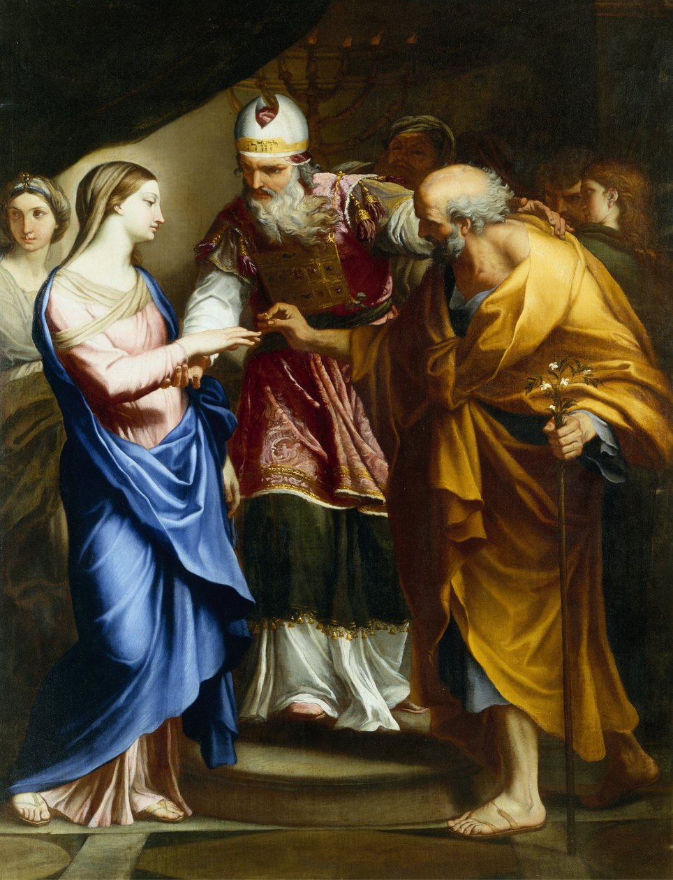 Jungfruns äktenskap (olja på duk) av Carlo Maratta or Maratti