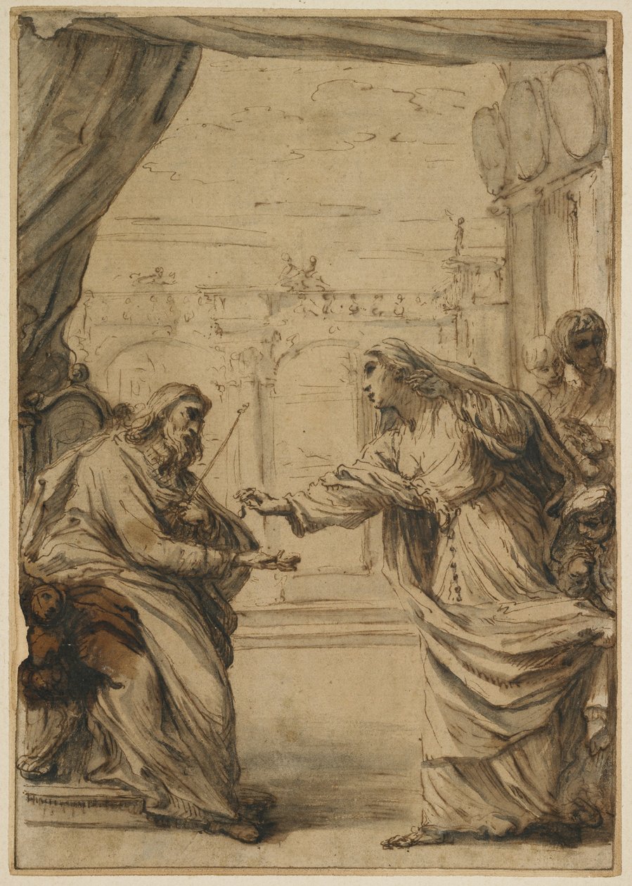 Familjen Rospigliosi hyllar påven Clemens IX, 1667-1669 av Carlo Maratta or Maratti