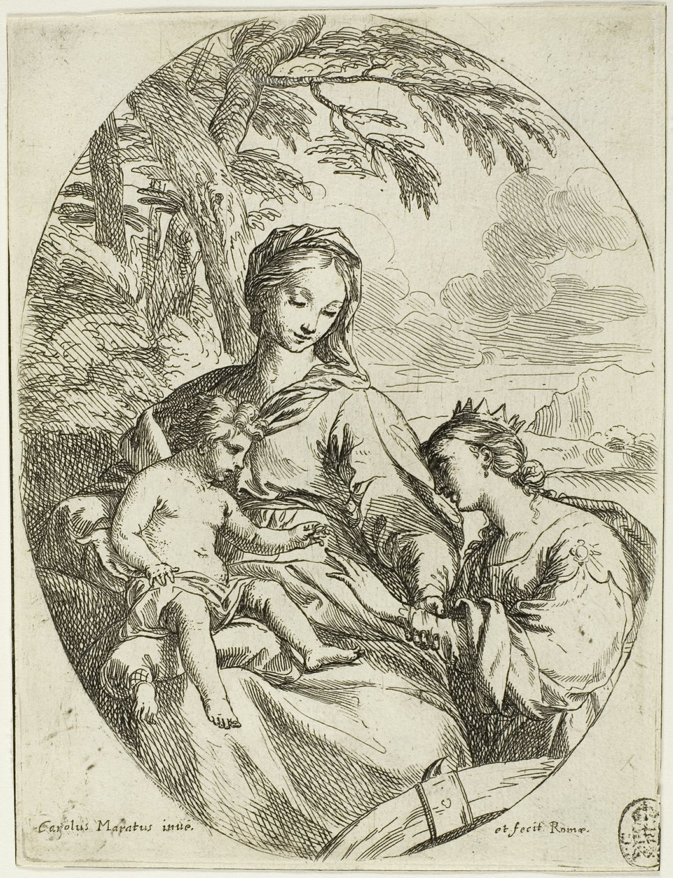 Saint Catherines mystiska äktenskap av Carlo Maratti