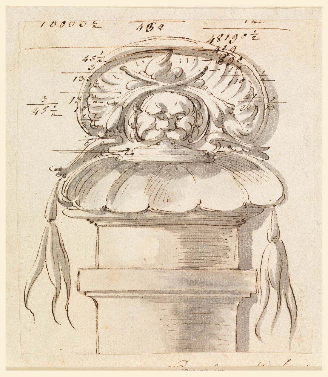 Arkitektonisk prydnad. av Carlo Marchionni