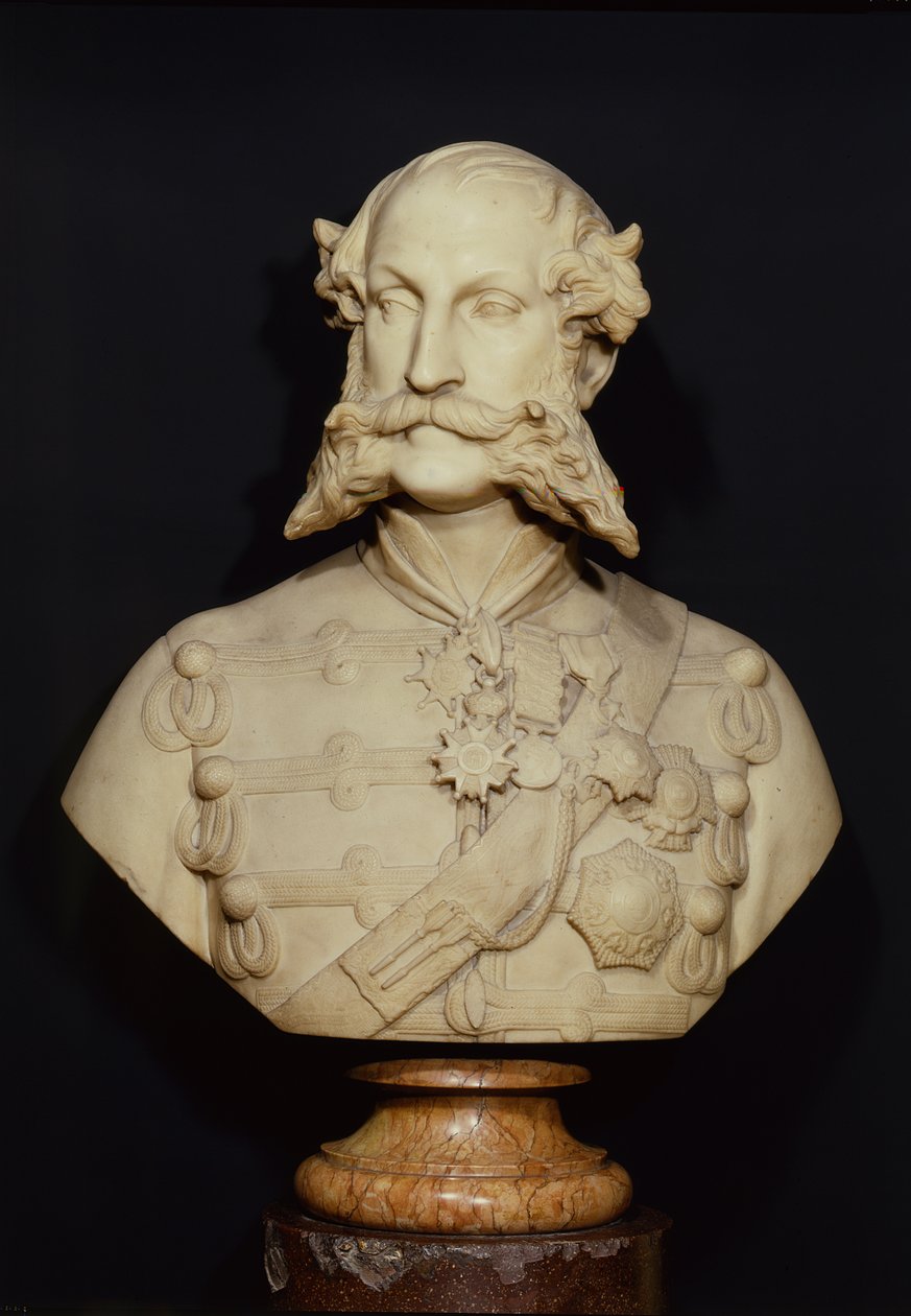 The Earl of Cardigan (1797-1868) (marmor) av Carlo Marochetti