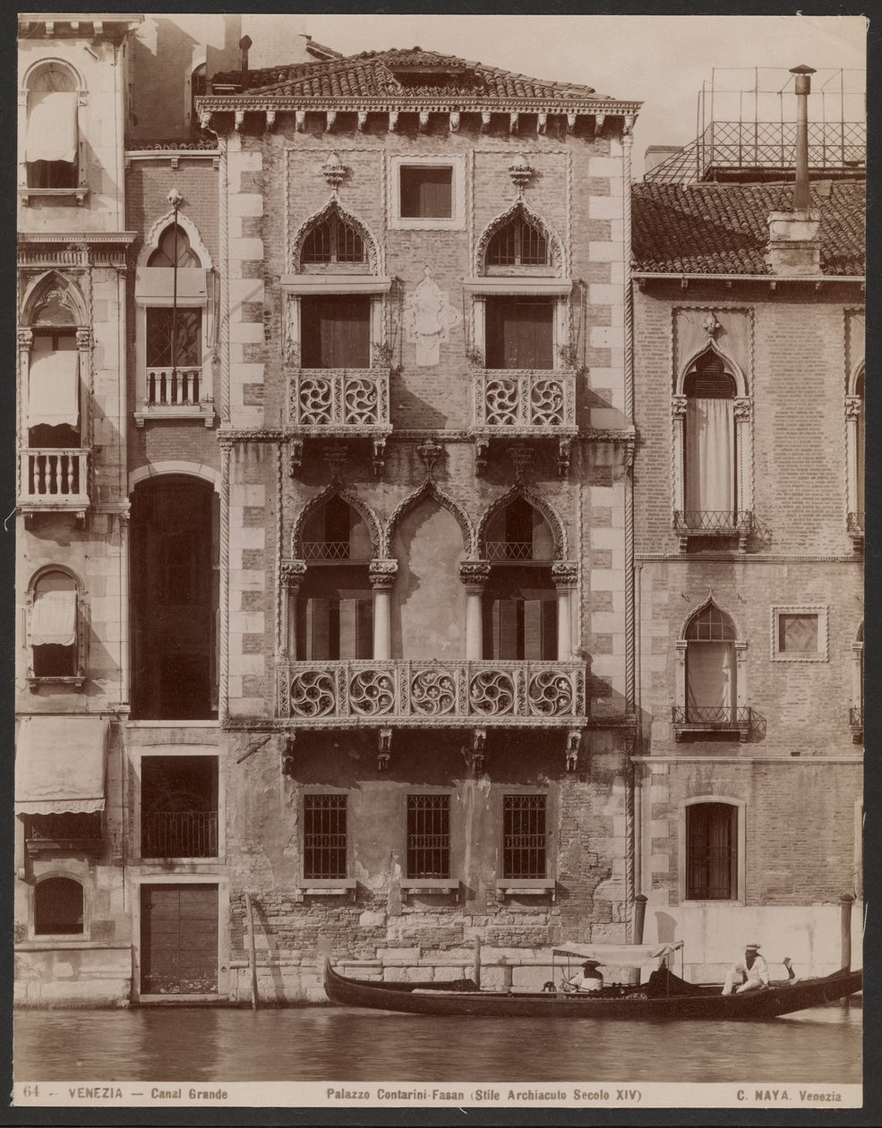 Palazzo Contarini-Fasan, Venedig av Carlo Naya