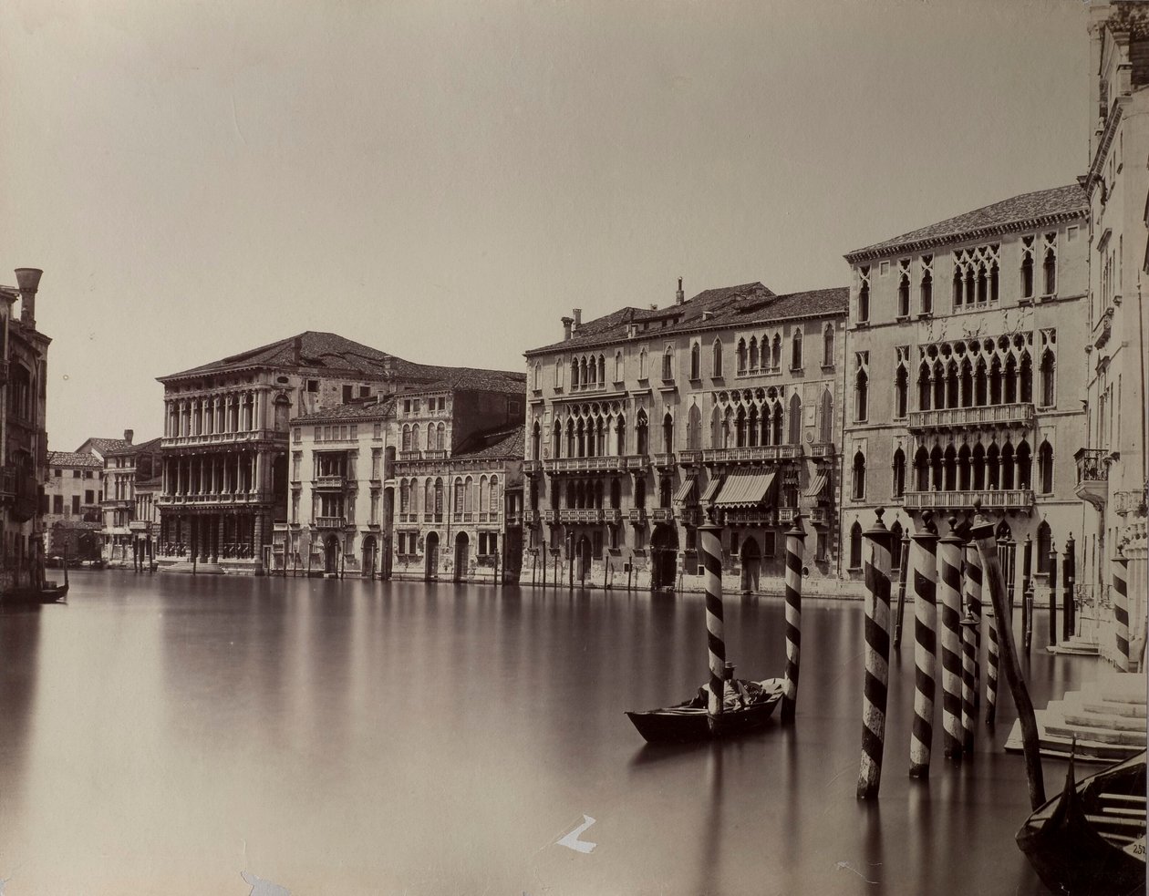 Venedig. Canal Grande med utsikt över Ca